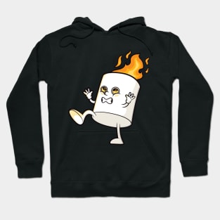 Marshmallow on fire Hoodie